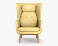 Fritz Hansen Ro Cadeira de Lounge Modelo 3d