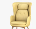 Fritz Hansen Ro Cadeira de Lounge Modelo 3d