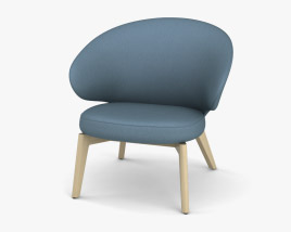 Fritz Hansen Let Lounge chair 3D модель