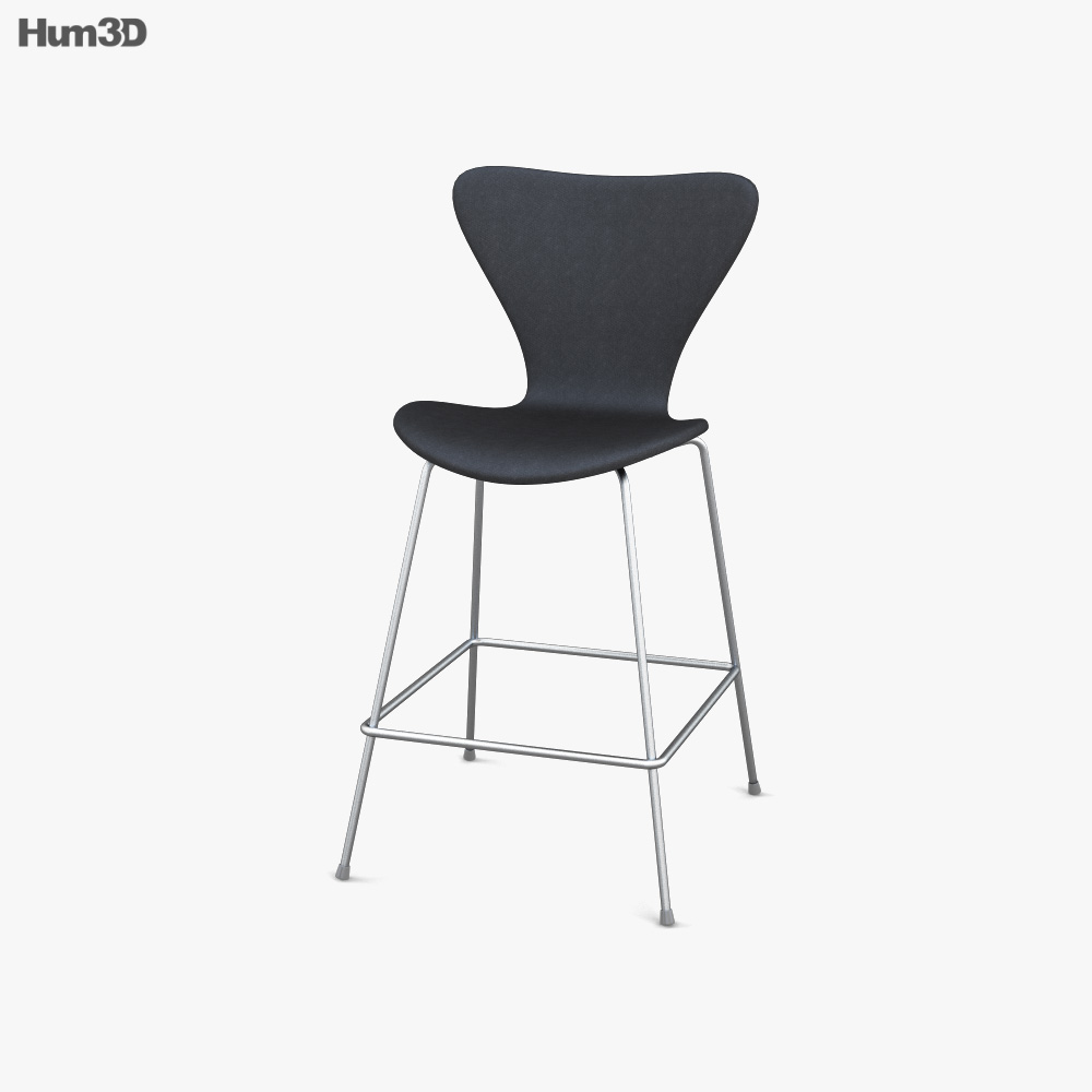 Fritz Hansen Series 7 Counter Chair 3D model