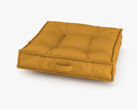 Velvet Floor Cushions 3D model