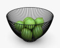 Sooyee Cesta de frutas de alambre de metal Modelo 3D