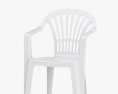 Пластиковий стілець 3D модель