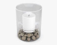 Candle In A Glass Jar 3d model