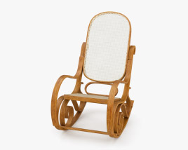 Cadeira de balanço antiga Modelo 3d