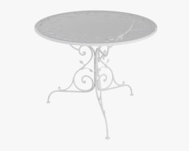 Iron Cafe Table 3D model