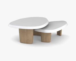 Duo Multilaque Coffee table 3D model