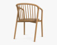 Tacoma Carver Dining chair 3d model