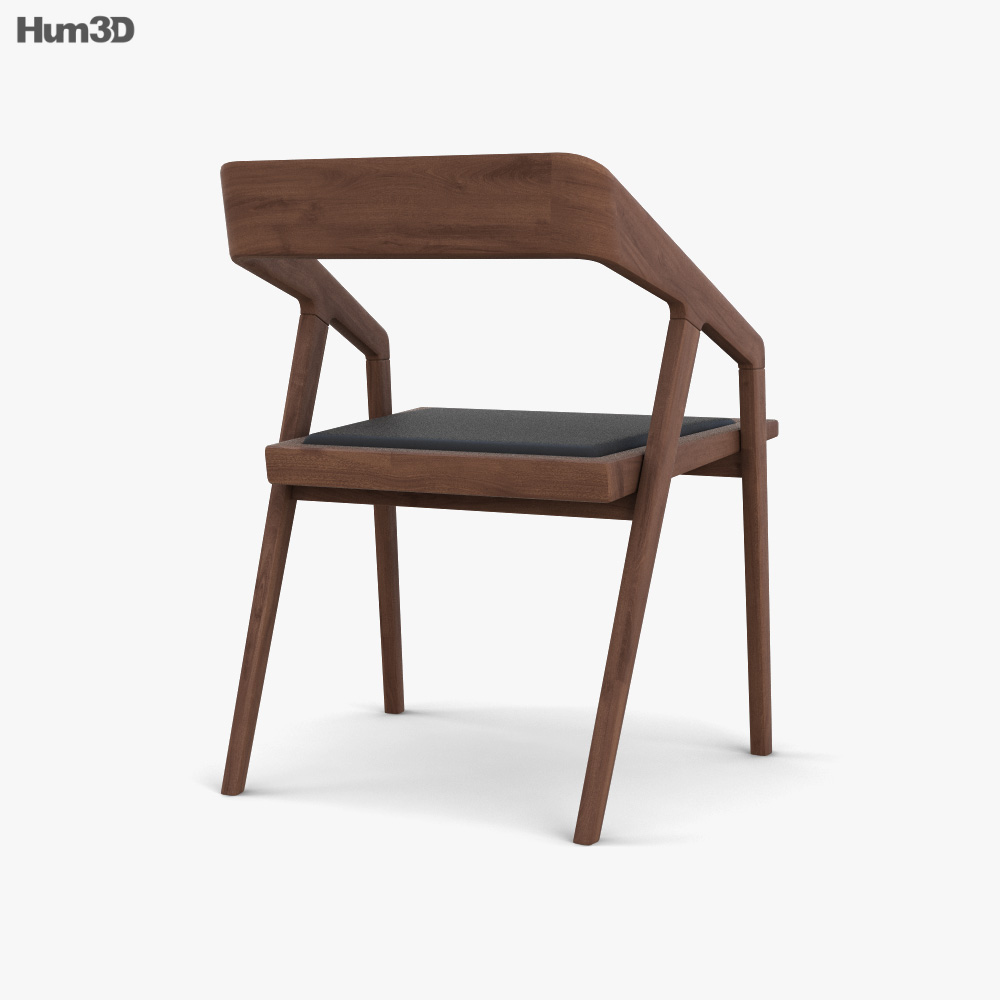 Katakana 식탁 의자 3D 모델 