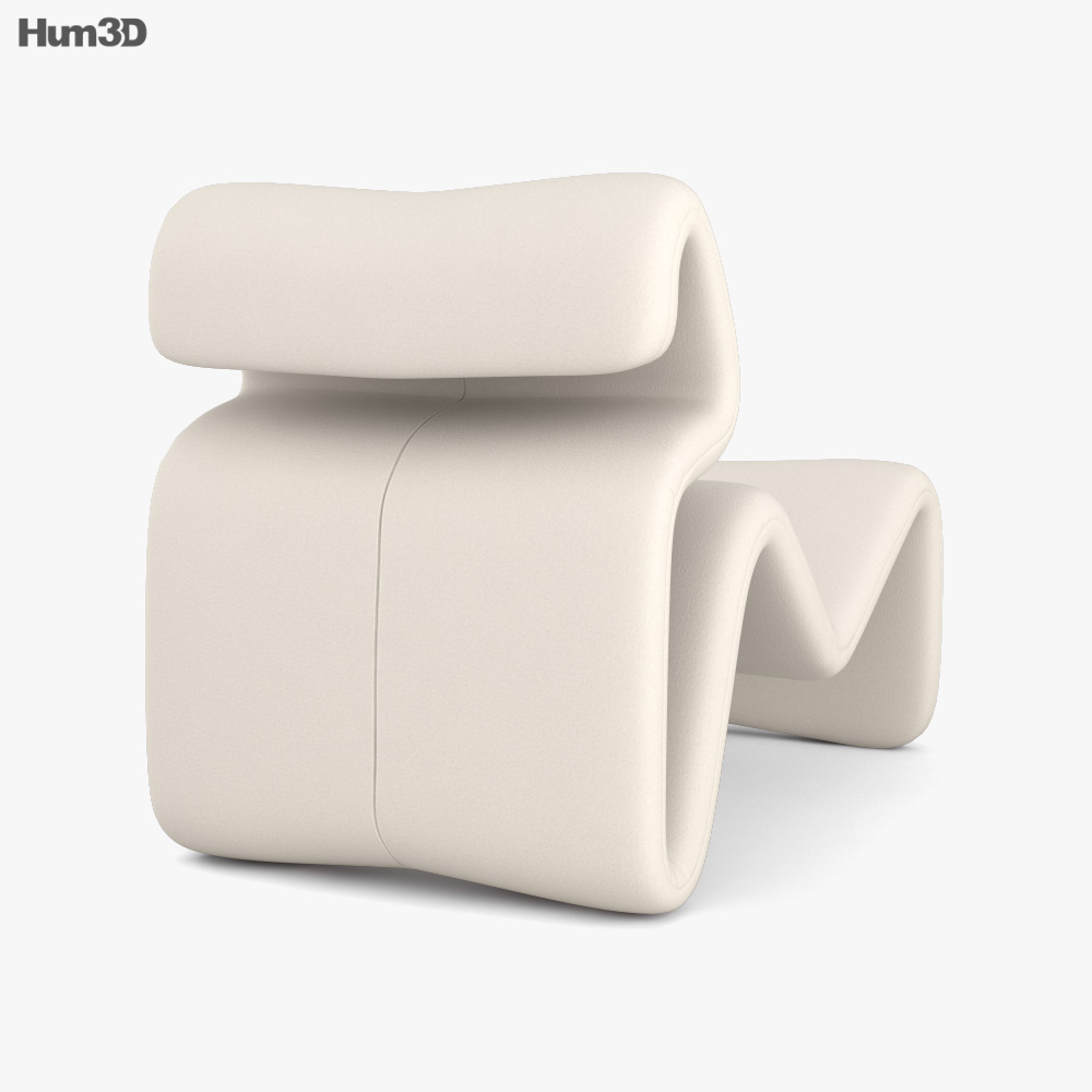 Etcetera Lounge chair Modello 3D
