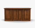 Amish Liberty Classic Executive Desk 3d model