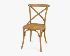 Gem Cross Bistro Chair 3D model