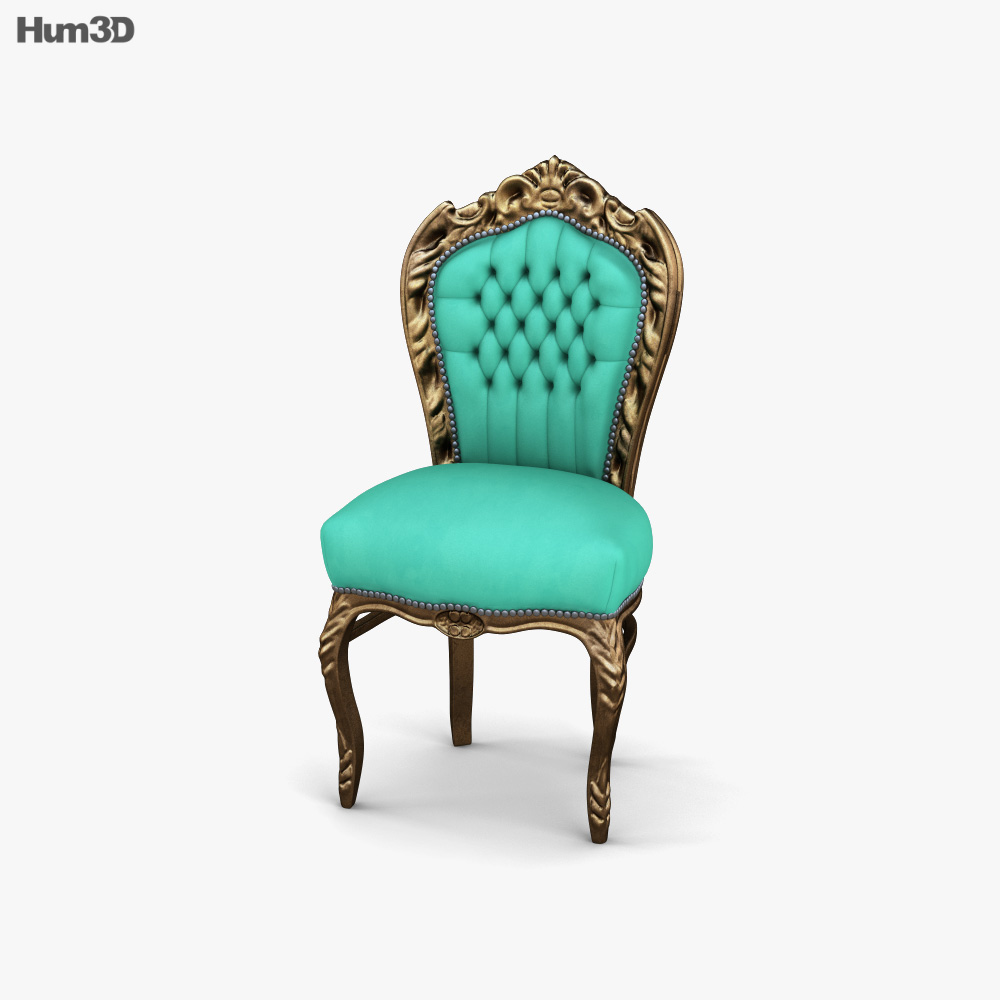 Baroque 의자 3D 모델 