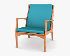 Horsnaes Danish Teak Chaise longue Modèle 3D