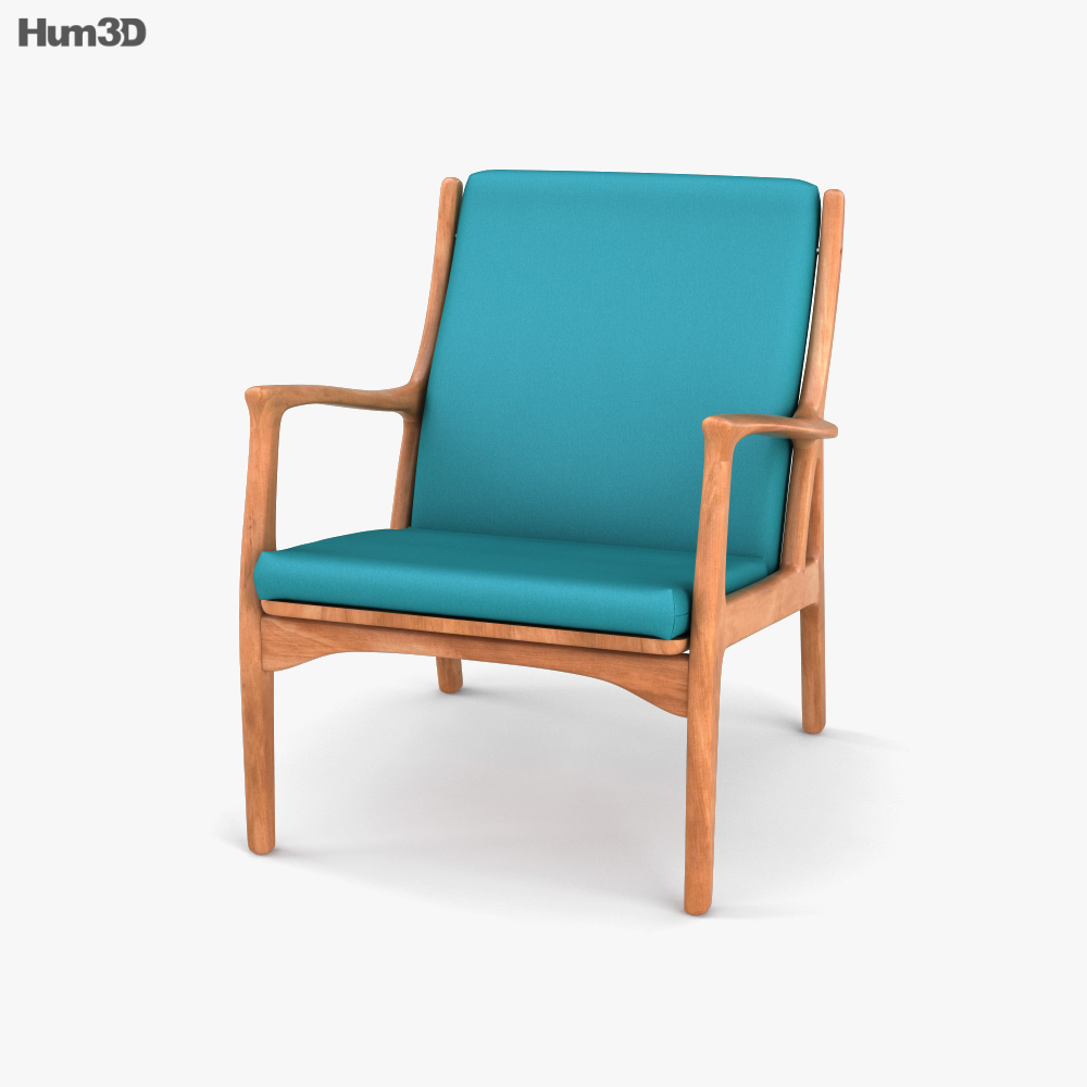 Horsnaes Danish Teak Lounge chair 3D model