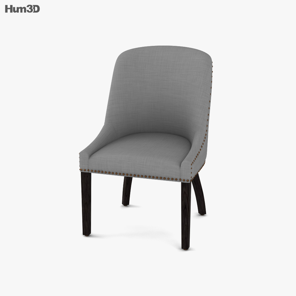 Gemma Upholstered Armchair 3d model