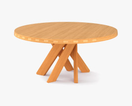 Pierre Chapo T21 Dining table 3D model