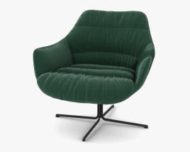 Swivel Bristol Green Armchair 3D model