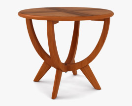Art Deco Table Basse 1950s Modèle 3D