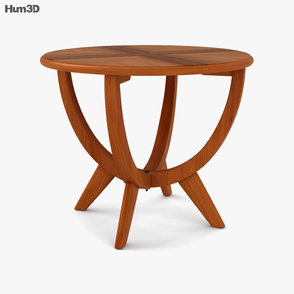 Art Deco Coffee table 1950s 3D model