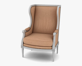 Gustavian Louis XVI 扶手椅 3D模型