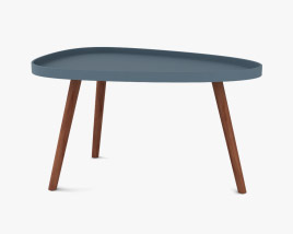 Pacific Lifestyle Wood Teardrop Coffee table 3D model