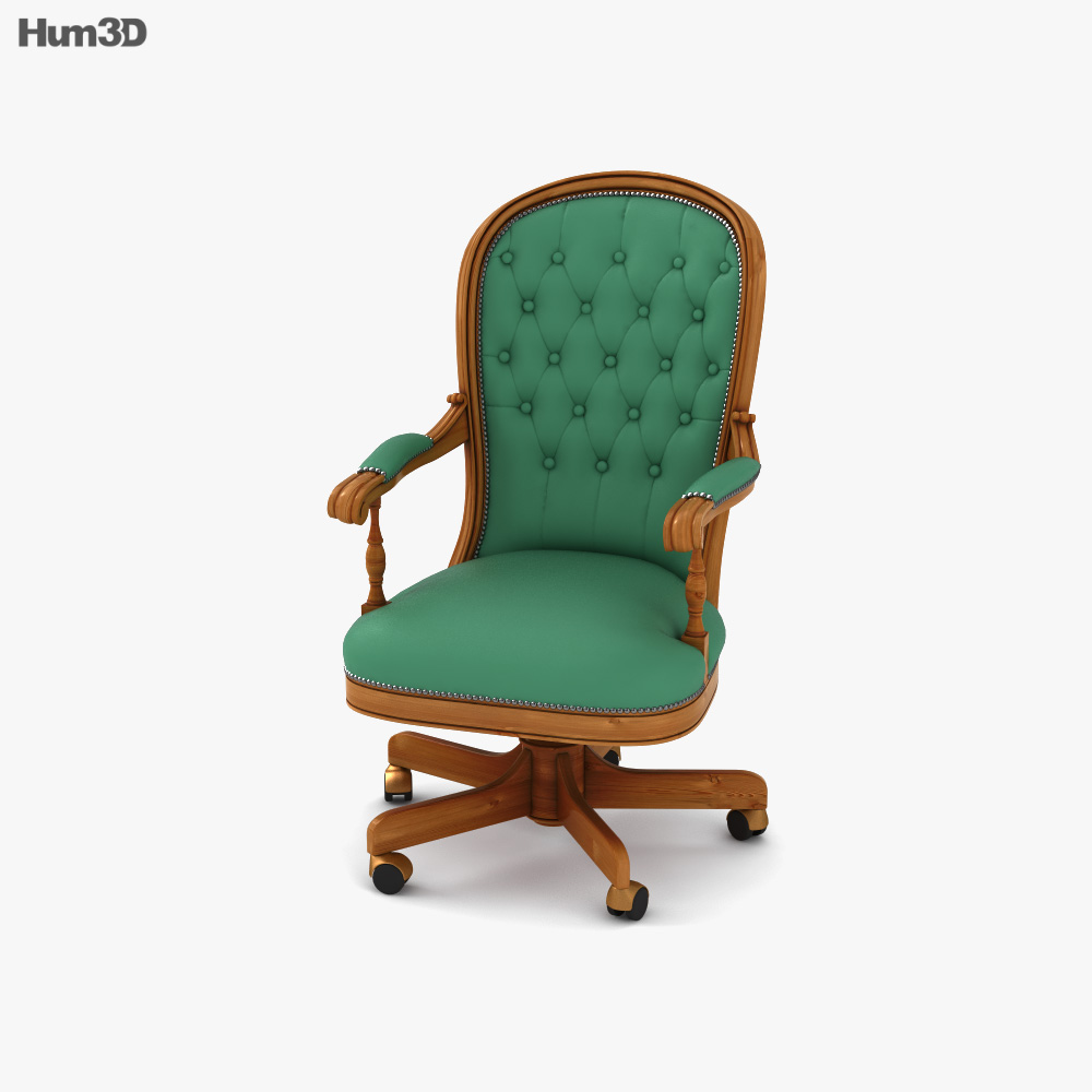 Classic Leather Executive chair 3D model
