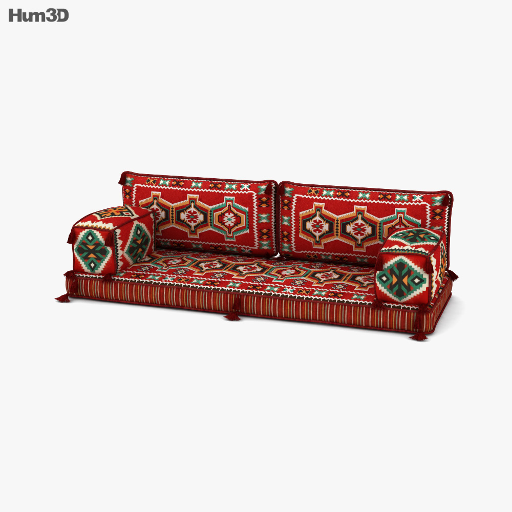 Marokkanisches Sofa 3D-Modell