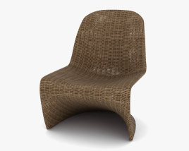 Encinitas All Weather Wicker Lounge chair Modello 3D