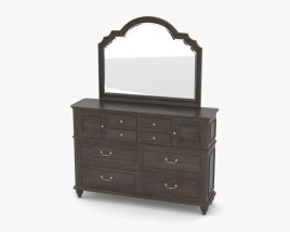 Charleston Dresser And Mirror Modelo 3d