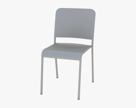 Norman Foster Aluminum Chair 3D model