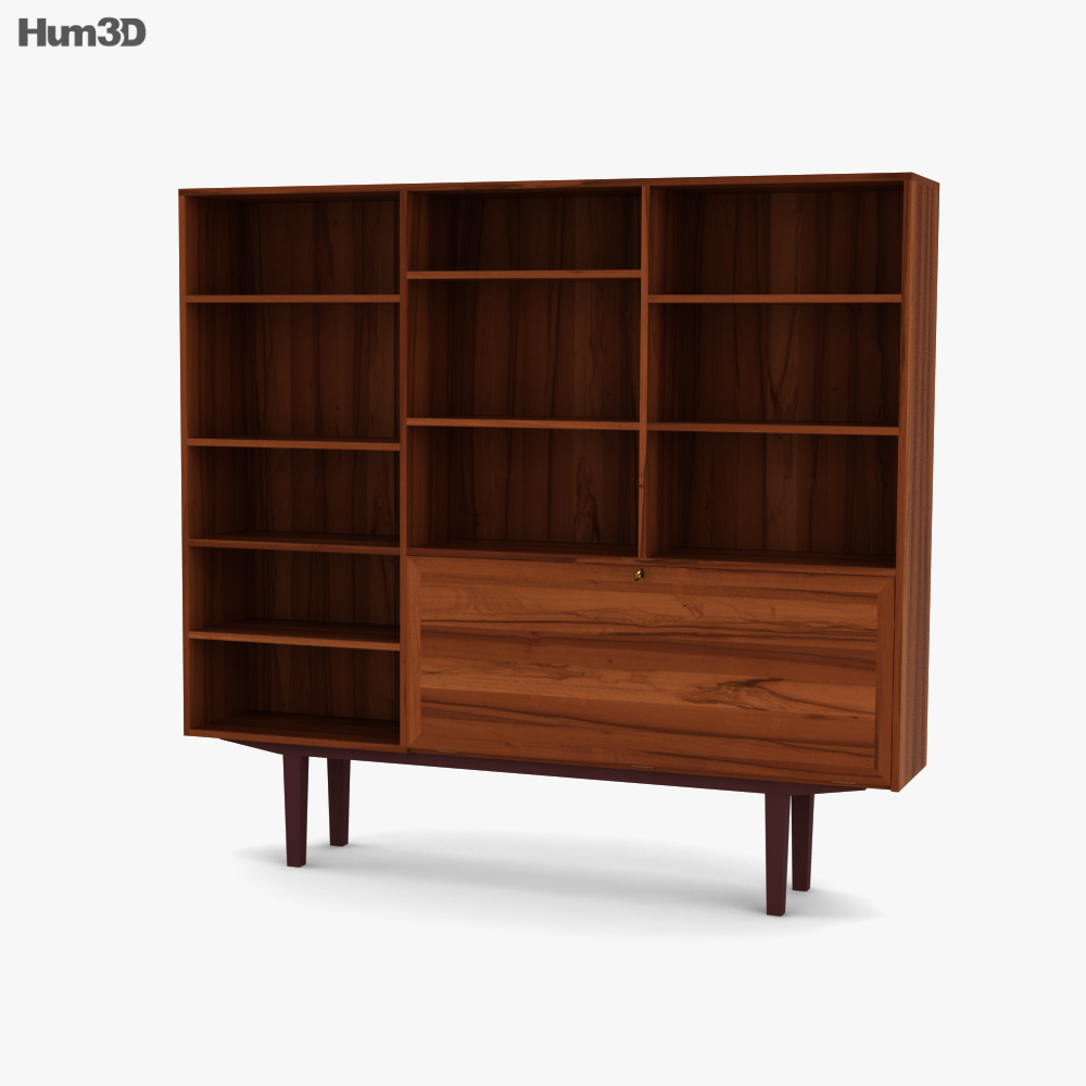 Mid Centuary By Kai Winding Bookcase 3D model