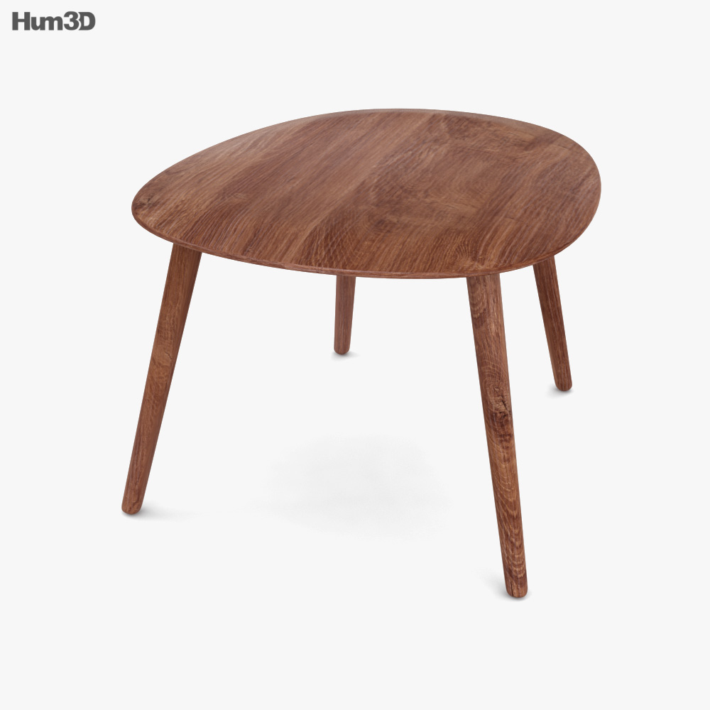 Beveled Дерев'яний стіл 3D модель