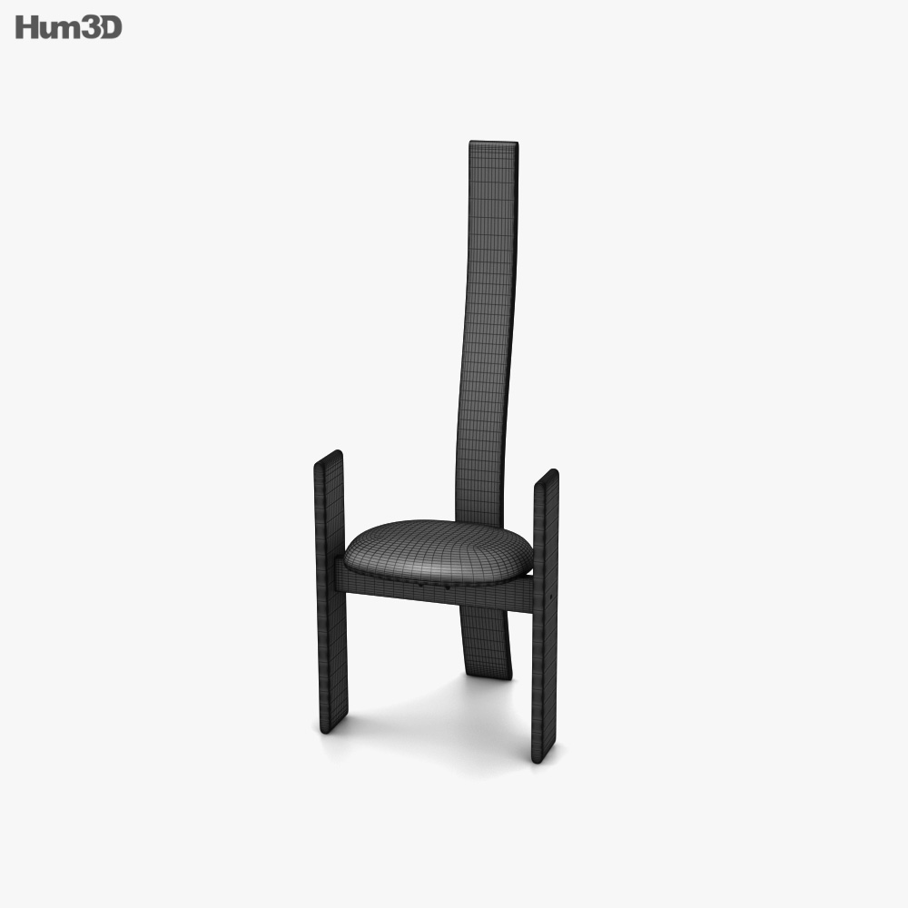 Vico Magistretti Golem 椅子3D模型- 家具on Hum3D