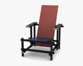 Gerrit Rietveld Red Blue 肘掛け椅子 3Dモデル
