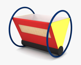 Bauhaus Cradle Bed 3D model