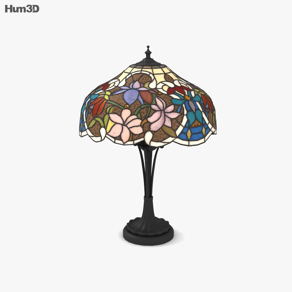 Tiffany table lamp 3D model