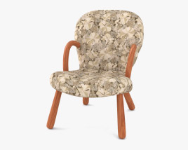 Philip Arctander Clam Chair 3D model