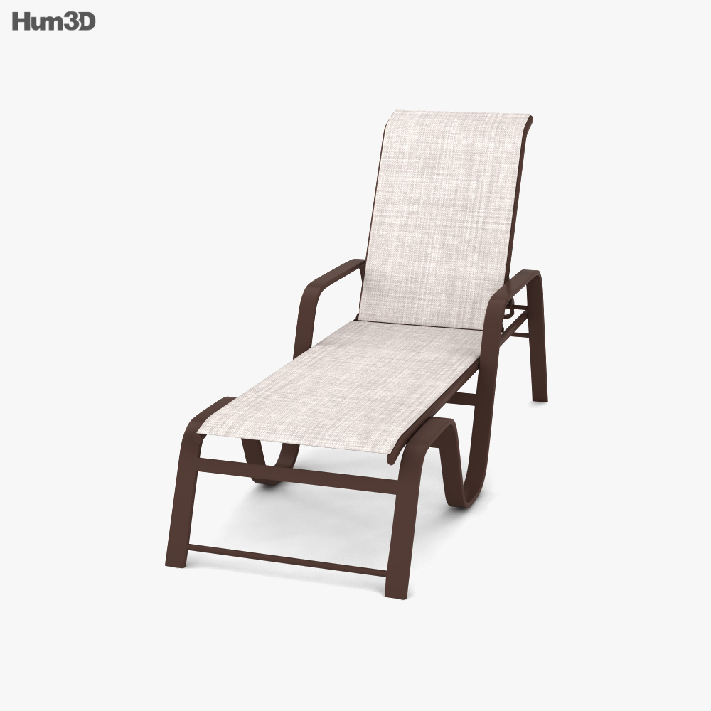 Key West Sling Stackable Chaise 3D model