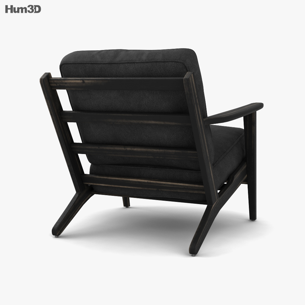 Brooks Leather Cadeira de Lounge Modelo 3d
