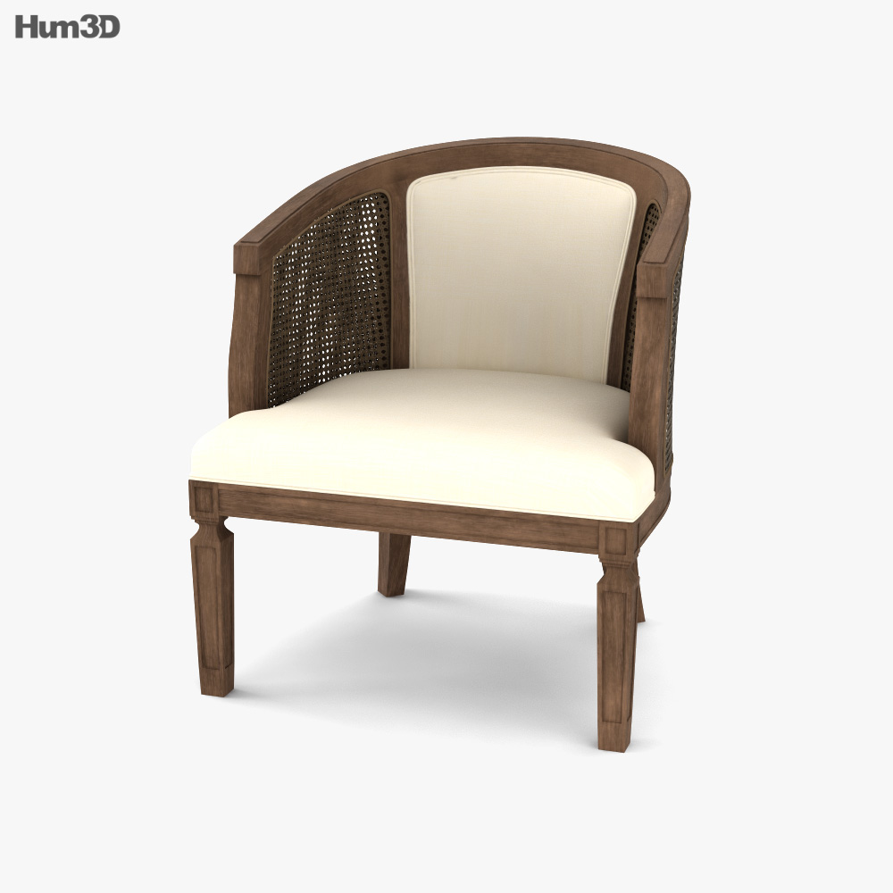Wrentham Barrel Chair 3D model