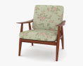 Hans Wegner GE 270 Lounge chair Modello 3D