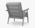 Hans Wegner GE 270 Lounge chair Modello 3D