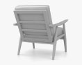 Hans Wegner GE 270 Lounge chair Modello 3D