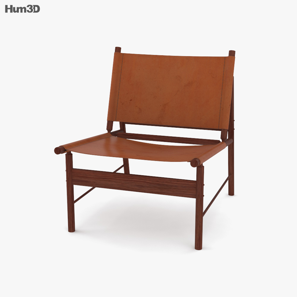 Jorge Zalszupin Vintage Lounge chair 3D model