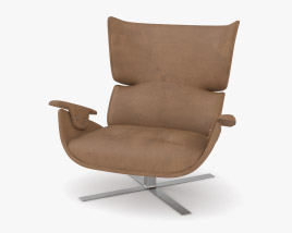 Jorge Zalszupin Paulistana Lounge chair 3D модель