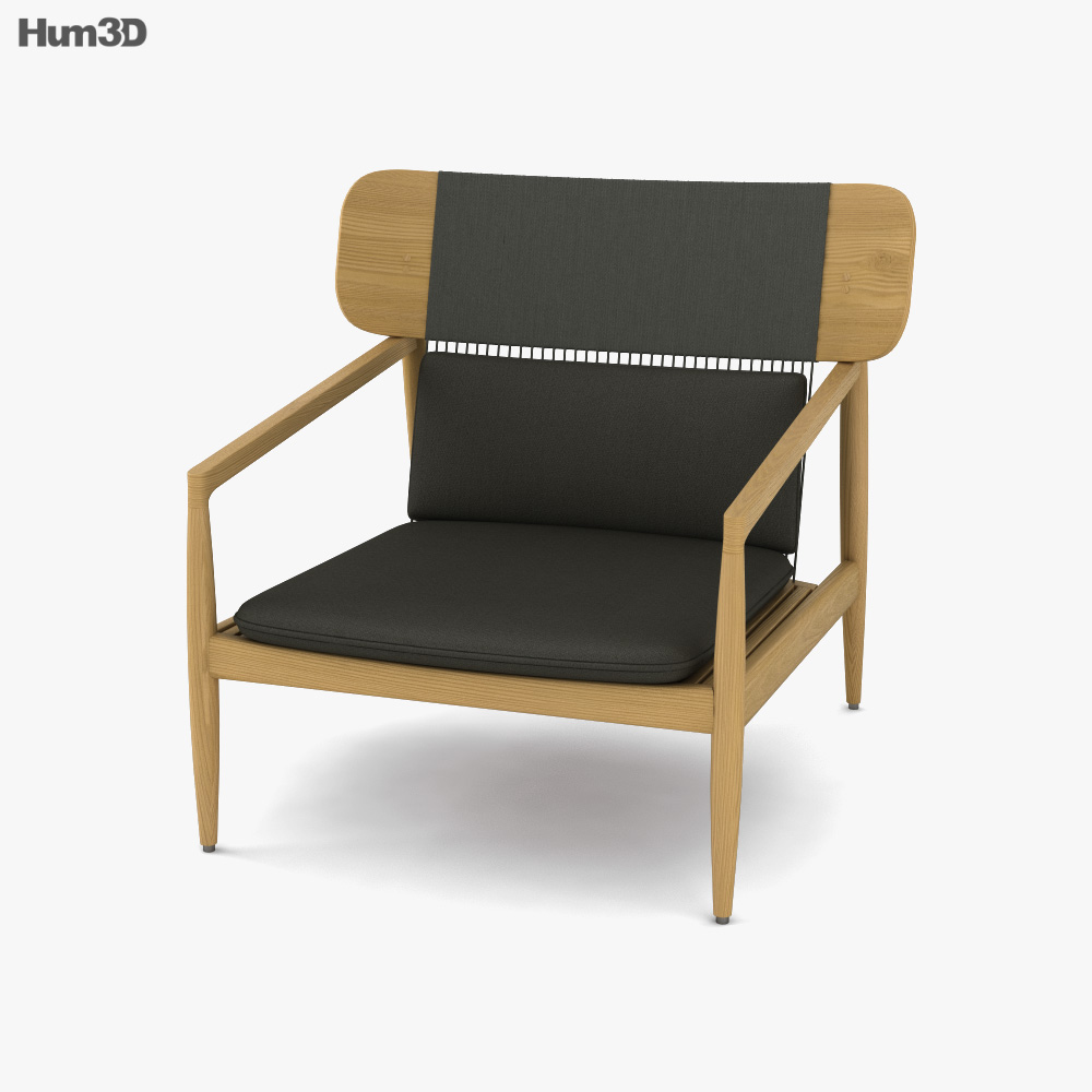 Gloster Archi Lounge chair 3D model