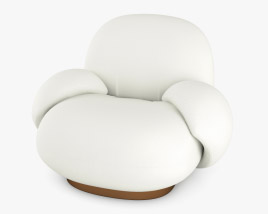 Gubi Pacha Sofa One Seater Modèle 3D