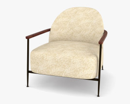 Gubi Sejour Lounge chair Modello 3D