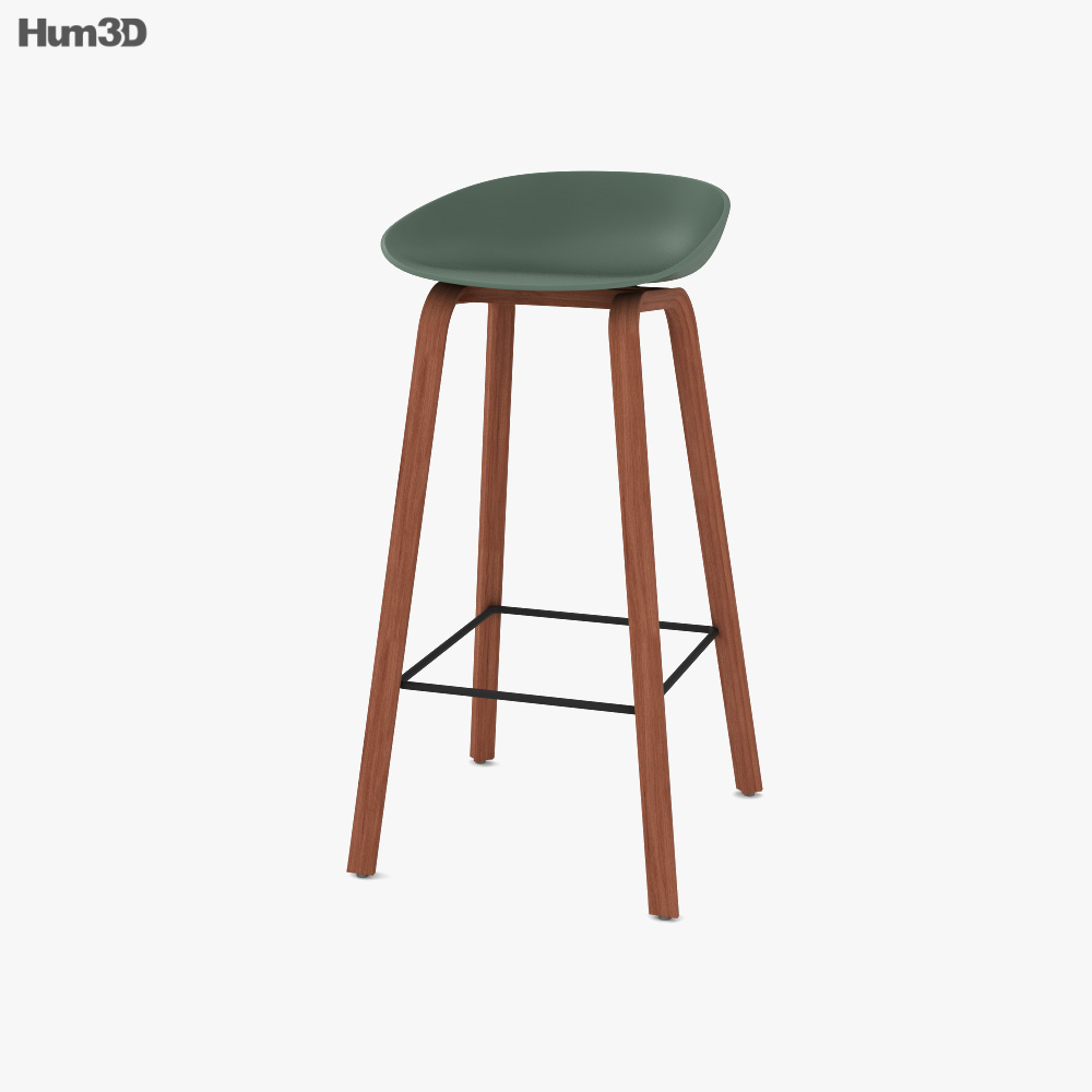 Hay AAS 32 Bar stool 3D model